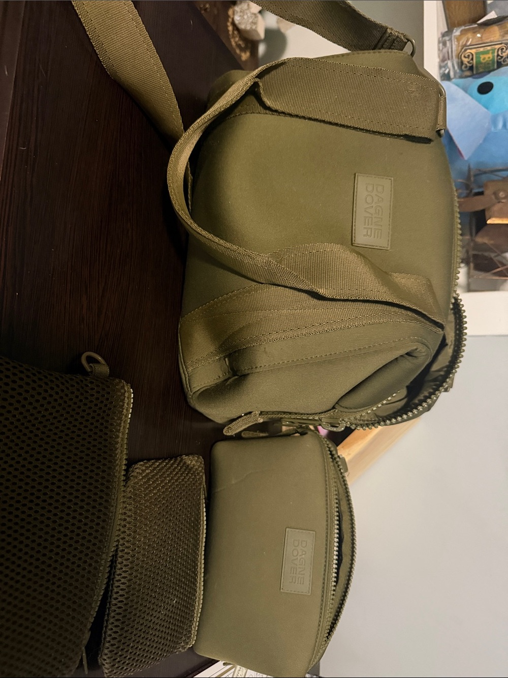 Dagne Dover Olive Green Men's Belt Bag Duo